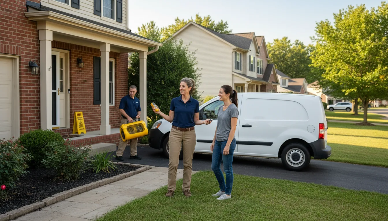 Water restoration image for Dehumidification And Cleanup Services in Lynnville, TN